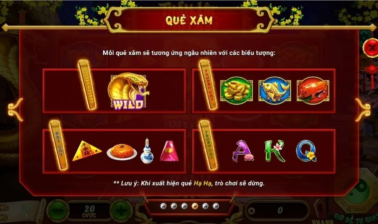 Quẻ xăm trong game Nổ Hũ Xin Xăm tại 789Club